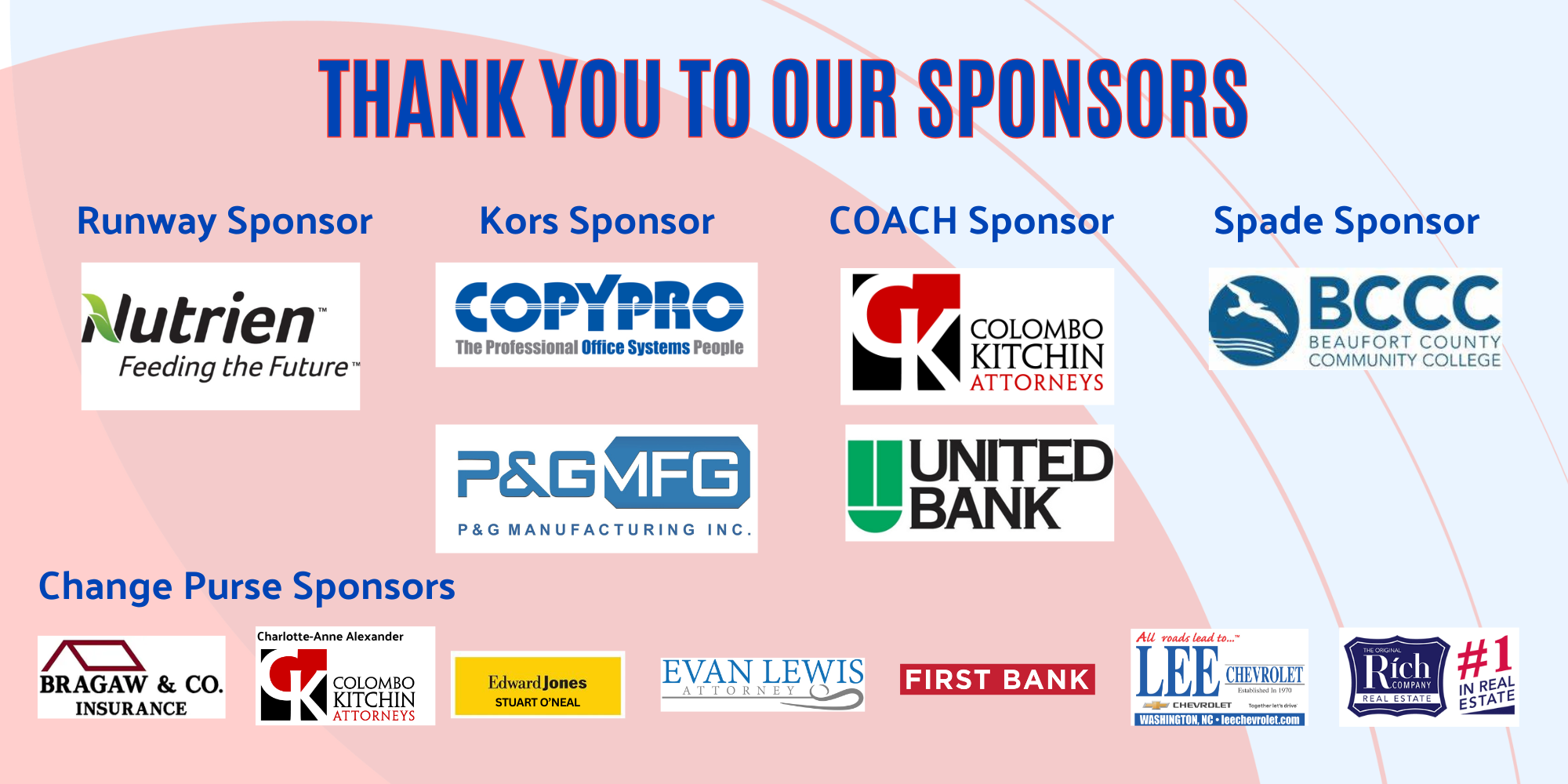 thank you sponsors